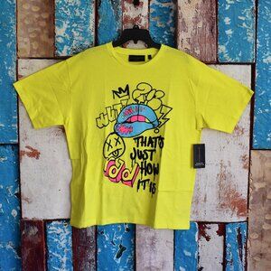 Men's No Boundaries Oversized Graphic T-Shirt Short Sleeve M, 2XL Tennis Ball